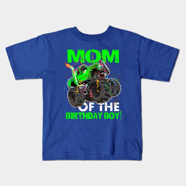 mom of the birthday boy Kids T-Shirt by hadlamcom